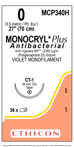 Ethicon MCP340H MONOCRYL® Plus Antibacterial (poliglecaprone 25) Suture