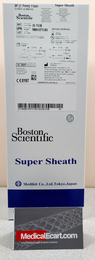 Boston Scientific M00115711B1, Super Sheath™ 15-711B, 5 Fr Introducer Sheath Set, (Guidewire Include), Sheath Length 11 cm, Guidewire 0.035 in, Box of 10