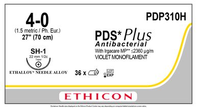 Ethicon PDP310H PDS® Plus Antibacterial (polydioxanone) Suture