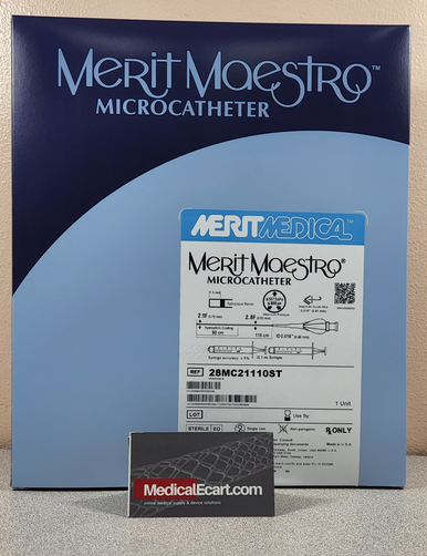 Merit 28MC21110ST Merit Maestro® Microcatheter 2.8F Tapered to 2.1F, Straight 110cm, Box of 01