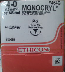 Ethicon Y464G MONOCRYL® (poliglecaprone 25) Suture