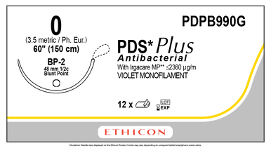 Ethicon PDPB990G PDS® Plus Antibacterial (polydioxanone) Suture