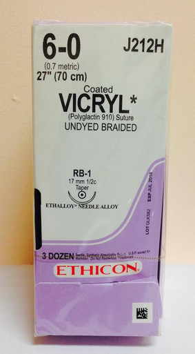 Ethicon J212H COATED VICRYL® (polyglactin 910) Suture