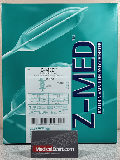 B. Braun 611651 Z-MED II™ Balloon Aortic and Pulmonic Valvuloplasty Catheter, SO066 SPECIAL ZMED II 16mm X 2 cm X 120cm, Box of 01