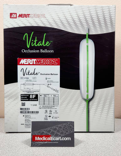 Medical VITB08 Vitale™ Occlusion Balloon, 8F, 0.035" Wireguided, Balloon 80mm X 90cm, Box of 01