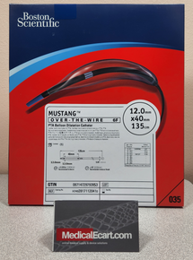 Boston Scientific H74939171120410 Mustang™, 0.035” Balloon Dilatation Catheter, 3917112041, Over the Wire, 6F, 12.0mm x 40mm x 135cm, Box of 01