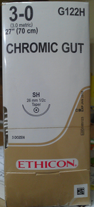 Ethicon G122H Surgical Gut Suture - Chromic