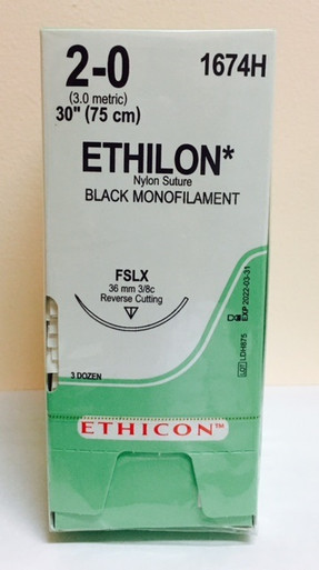 Ethicon 1674H ETHILON Nylon Suture