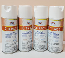 Surface Disinfectant / Deodorizer Clorox Healthcare ® Citrace® Liquid 14 oz. Can Aerosol Spray Citrus Scent. 1 (49100)