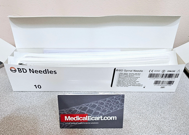 405148 BD™ Long Length Spinal Needle with Quincke Bevel, Sterile, Single Use, 22 G x 5 in., Box of 10