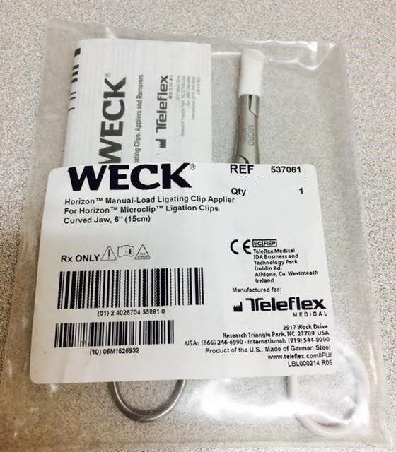 Made in USA キャビネット 537061, Weck, Horizon, Open, Surgical, Applier, Microclip, Curved