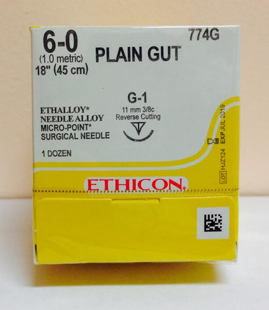Ethicon 774G Surgical Gut Suture - Plain