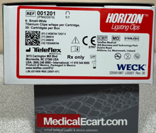Teleflex 001201 Weck® Horizon® Titanium Ligating Small-Wide Clips, 6 clips/cartridge, 30 cartridges/Box