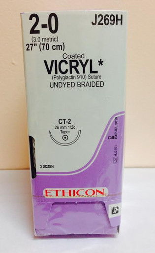 Ethicon J269H COATED VICRYL® (polyglactin 910) Suture