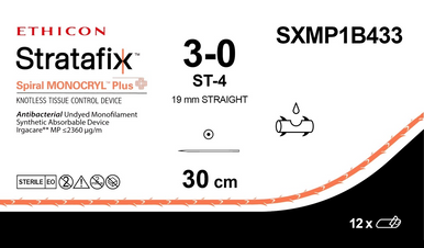 Ethicon SXMP1B433 STRATAFIX™ Spiral Monocryl Plus Suture