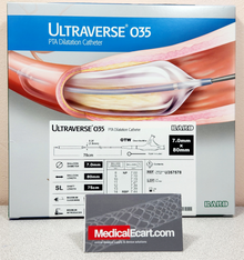 Bard U357578 ULTRAVERSE® 035 PTA Dilatation Catheter 7 mm X 80 mm, 14 ATM RBP balloon on 75 cm long catheter. Box of 01