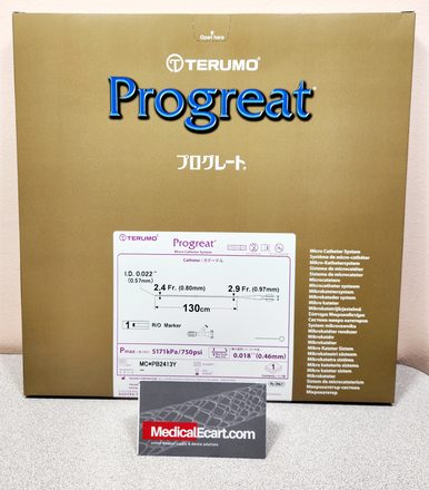 Terumo MC*PB2413Y PROGREAT® MicroCatheter System 2.4 Fr x 130 cm, Box of 01