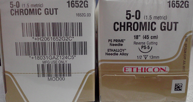 Ethicon 1652G Surgical Gut Suture - Chromic