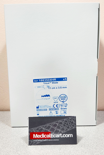 Medtronic 1883504HR M4 Rotatable, 3.5 mm Tricut™ Blade, 11.0 cm long, Straight, Rotatable, with Irrigation Tube, Box of 05