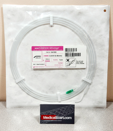 Terumo GA1830 Glidewire ® Advantage™ RA*FA18301C Peripheral Guidewire, 0.018” x 300cm, Tip 1 cm, Tip Shape Angle. Box of 1 