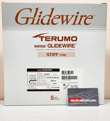 Terumo GS3510 GLIDEWIRE® Hydrophilic Coated Guidewire, Stiff Type, Long Taper, 0.035” x 260cm, Tip 5 cm, Tip Shape Angled, RF*PA35265A,. Box of 05