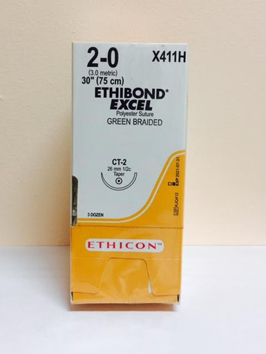 Ethicon X411H ETHIBOND EXCEL® Polyester Suture