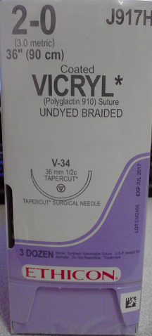 Ethicon J917H COATED VICRYL® (polyglactin 910) Suture
