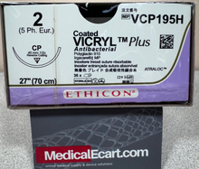 Ethicon VCP195H COATED VICRYL® Plus Antibacterial (polyglactin 910) Suture