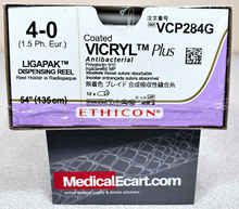 Ethicon VCP284G COATED VICRYL® Plus Antibacterial (polyglactin 910) Suture, LIGAPAK Ligating Reel