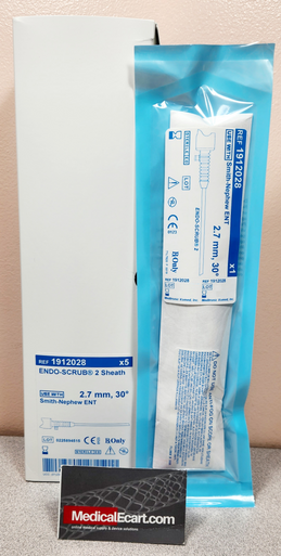 Medtronic 1912028 Endo-Scrub 2 Sheath 2.7mm, 30º, use with Smith-Nephew 23-0854, Box of 05