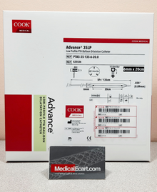 Cook G35536 Advance® 35LP PTA5-35-135-6-20.0 Low-Profile PTA Balloon Dilatation Catheter, 6mm x 20cm, Shaft Length 135 CM, Box of 01