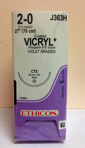 Ethicon J363H COATED VICRYL® (polyglactin 910) Suture