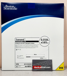 Boston Scientific, M001468130 Transend 0.018 Guidewire, 46813, with ICE Hydrophilic Coating 0.018" X 165 cm, Taper Length 2 cm, Tip Shape Straight. Box of 01