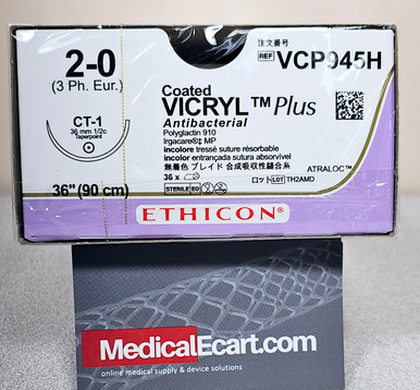 Ethicon VCP945H COATED VICRYL® Plus Antibacterial (polyglactin 910) Suture