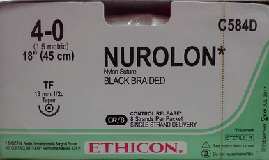 Ethicon C584D NUROLON® Nylon Suture