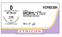 Ethicon VCPB330H COATED VICRYL® Plus Antibacterial (polyglactin 910) Suture