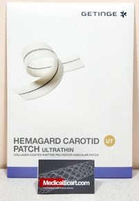 Getinge HGK25/100CPUT (1) Hemagard Carotid Patch Knitted Ultrathin, 25 mm x 100 mm, Box of 01