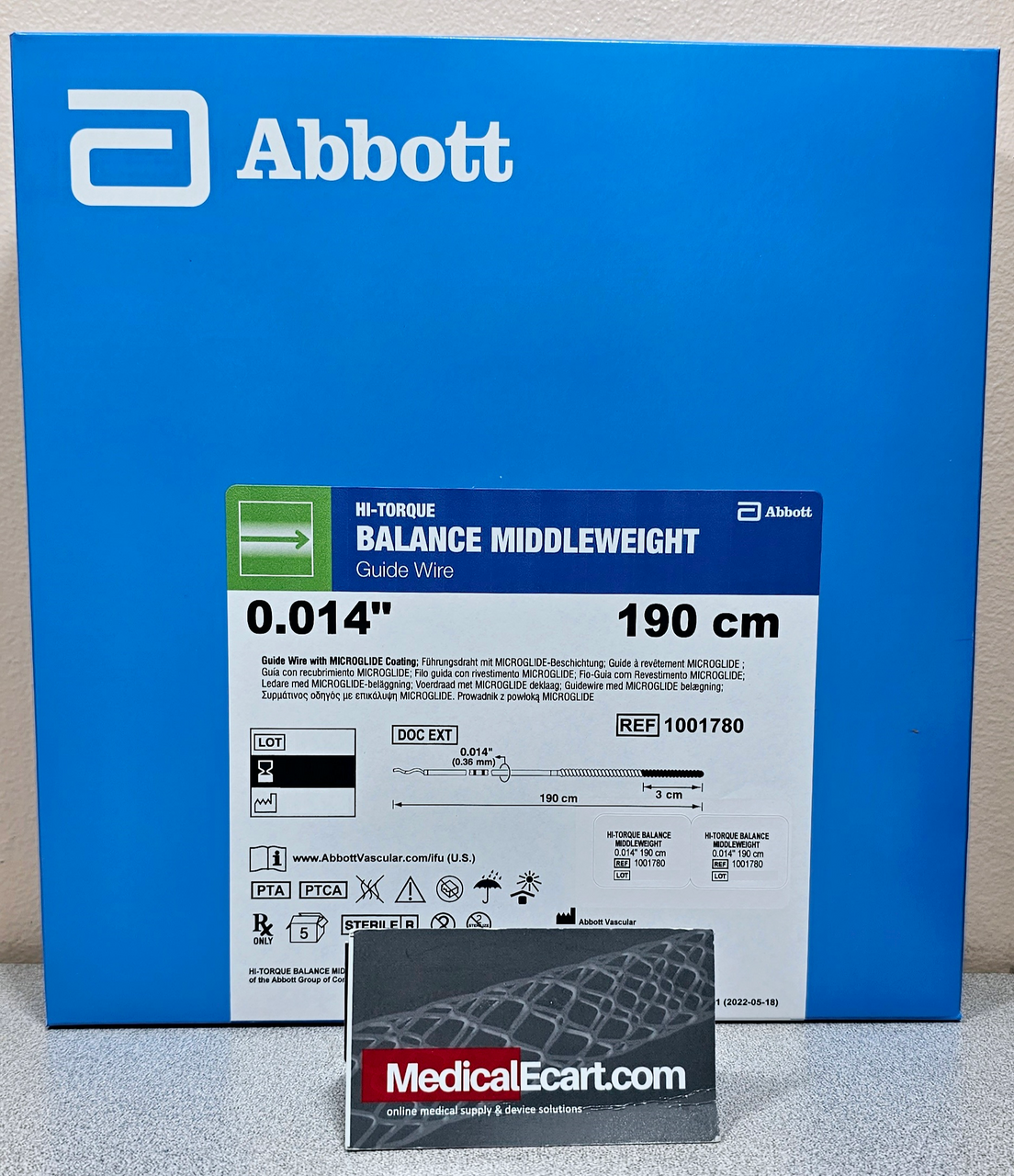 Abbott 1001780 HI-TORQUE BALANCE MIDDLEWEIGHT Guide Wire