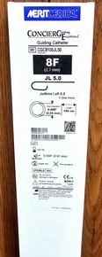 Merit Medical CGC8100JL50 ConcierGE® Guiding Catheter, 8F JL 5.0, 100cm x .078" I.D. (1.98mm), Box 0f 01