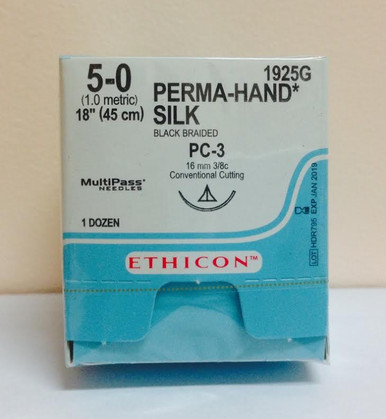 Ethicon, 1925G, PERMA-HAND, Suture, Non-Absorbable