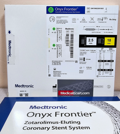 ONYXNG25018UX Onyx Frontier™ DES (drug-eluting stent) 2.5mm X 18mm, Stent Coronary Box of 01