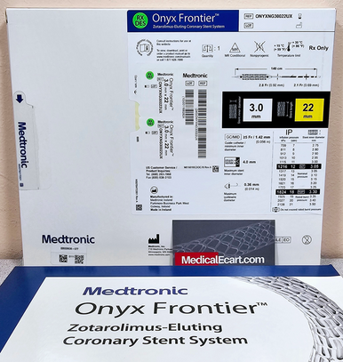 ONYXNG30022UX Onyx Frontier™ DES (drug-eluting stent) 3.0mm X 22mm, Stent Coronary Box of 01