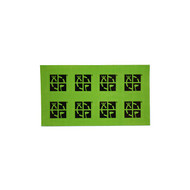 GREEN 3/4" x 3/4" Mini Sticker 8 pk