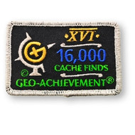 16000 Finds Geo-Achievement Patch