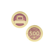 Milestone Geocoin and Tag Set - 500 Finds