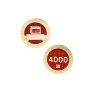Milestone Geocoin and Tag Set - 4000 Finds