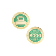Milestone Geocoin and Tag Set - 8000 Finds