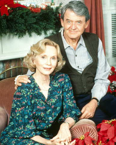 Eva Marie Saint & Hal Holbrook in I'll Be Home For Christmas (1988) Poster and Photo