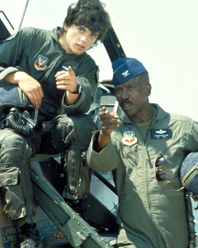 Jason Gedrick & Louis Gossett Jr. in Iron Eagle Poster and Photo