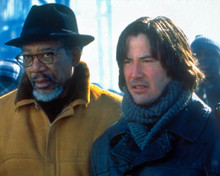 Keanu Reeves & Morgan Freeman in Chain Reaction (1996) Poster and Photo